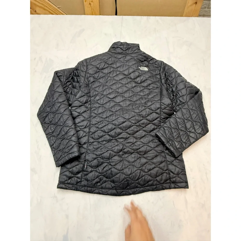 NORTH FACE Girls XL 18 Black Quilted Thermoball Packable Full Zip Jacket TT9